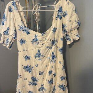 francesca's Women's White and Cream Dress